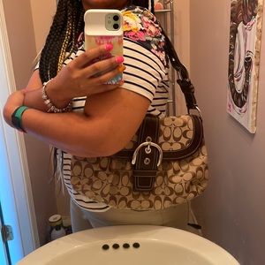 COACH shoulder hobo bag
